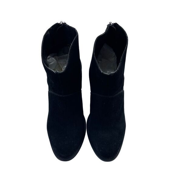 Steve‎ Madden Black Leather Suede Ankle Booties Boots Size 7.5 - Picture 5 of 11